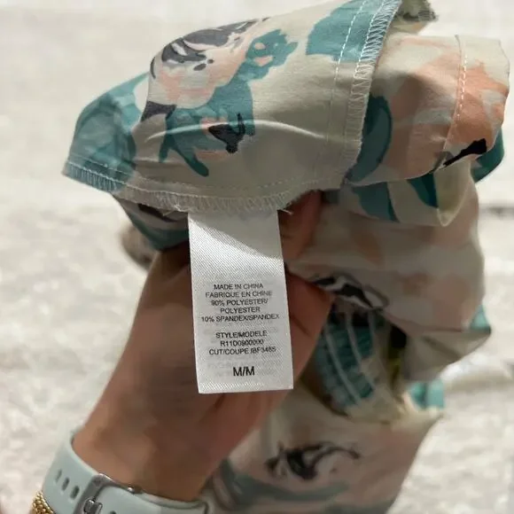 Guess Women's Sz M Floral Multicolor Romper Off The Shoulder Y2K Clubbing Era - Picture 8 of 8